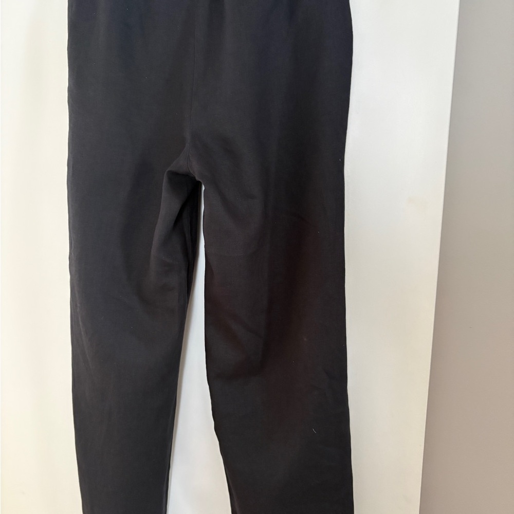 Eileen Fisher Women’s  Wide Leg Black Organic Linen Pants